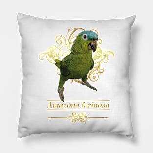 blue-crowned parrot Pillow