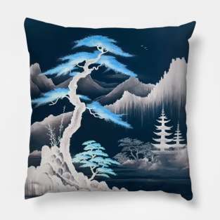 Japanese Landscape (Inverted) Pillow