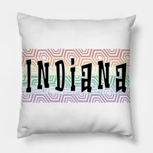 LGBTQ PATTERN AMERICA INDIANA Pillow