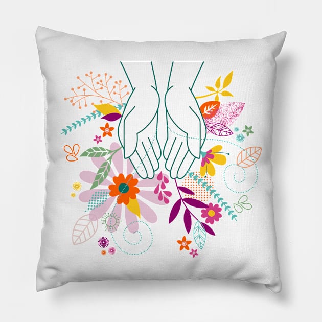 Mother Nature Pillow by mil_papeles
