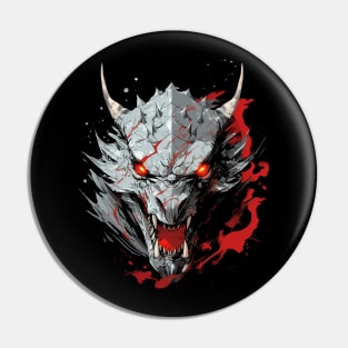 Epic Red Fantasy Dragon Pin