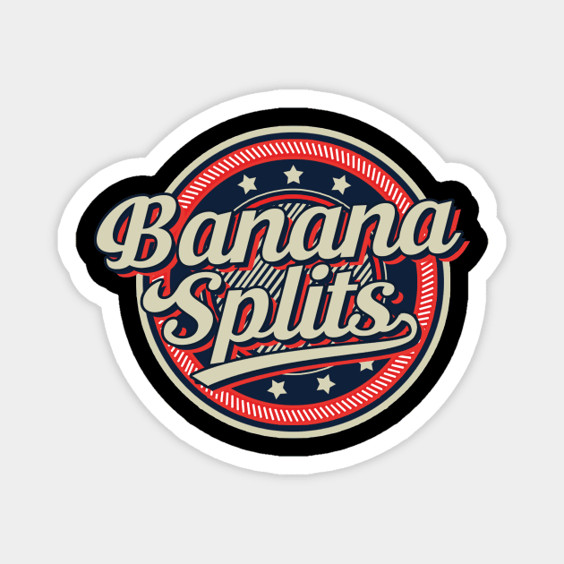 Graphic Aesthetic Banana Proud Name Circle Vintage Art Magnet by ElinvanWijland birds