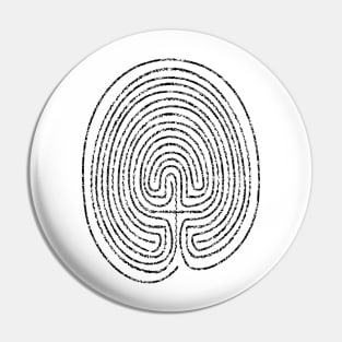 Thumbprint Labyrinth Pin