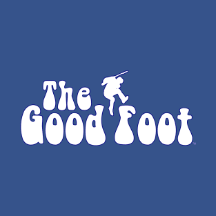 THE GOOD FOOT - (White logo / Blue outline) T-Shirt