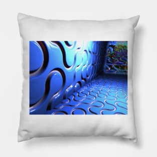 Cornering the Blues Pillow