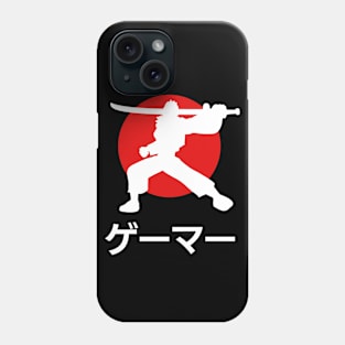 Gamer T-shirt for Kids, Japanese Gamer, Samurai, Gaming Gifts, MMORPG, E Sports, Role Play Gifts, Video Game, Anime, Warrior, Martial Arts Phone Case