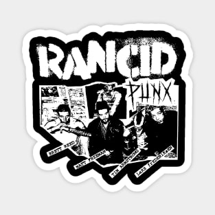 white type punx Magnet