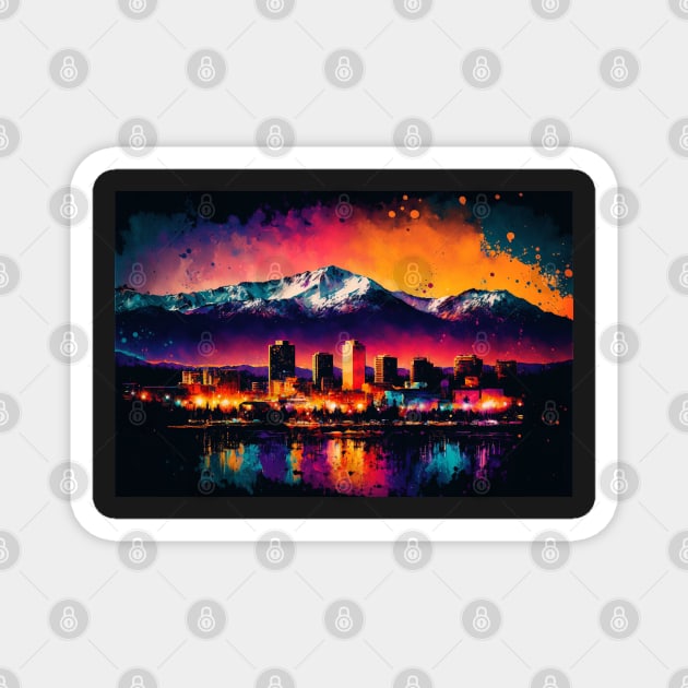 The Lights of Anchorage, Alaska - Part I Magnet by TrooperLX1177