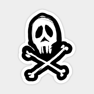 Skull and bones Magnet