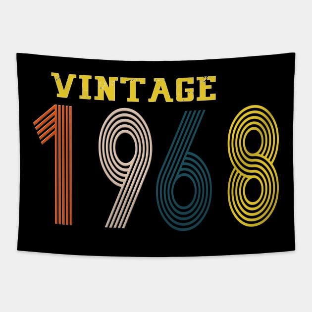 1968 Vintage, retro, Year, Tapestry by Yoda