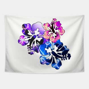 Hibiscus Trio - Multicolor Tapestry