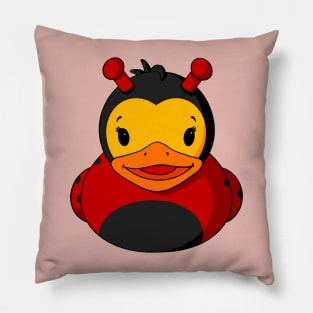 Ladybug Rubber Duck Pillow