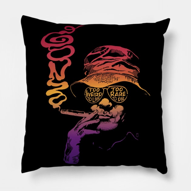 Psychedelic Gonzo Pillow by marieltoigo