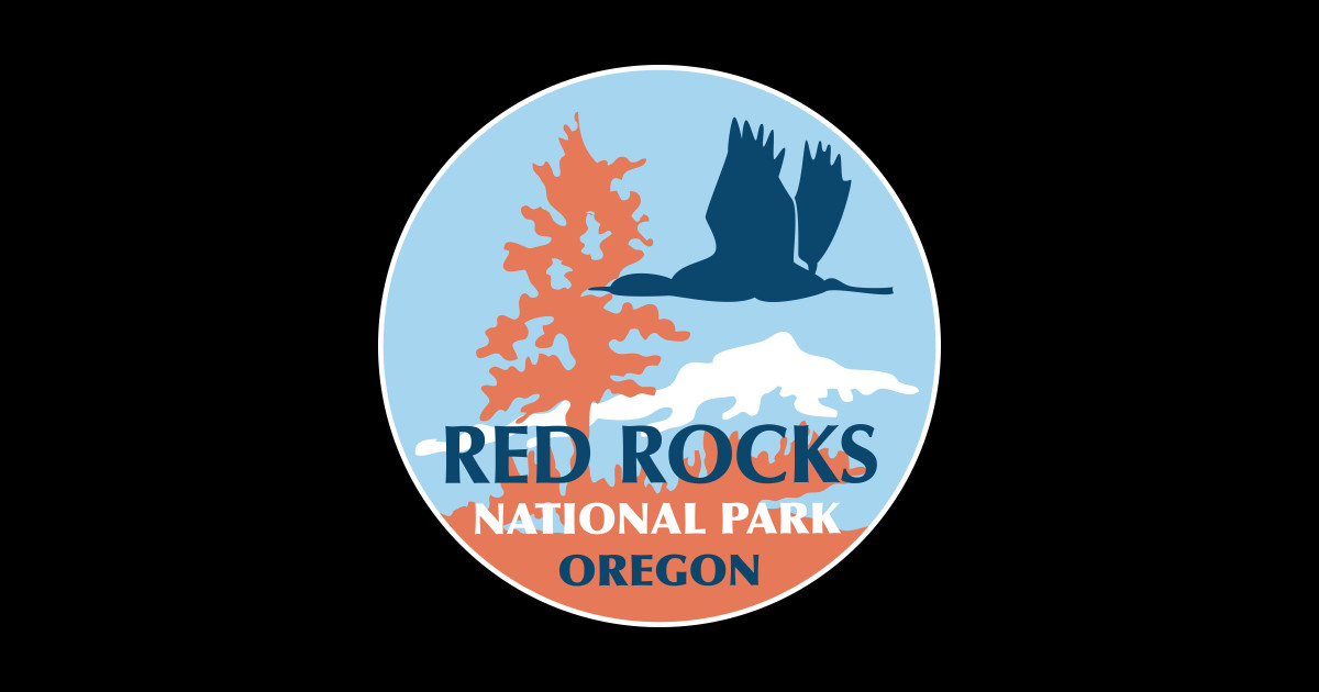 Red Rocks National Park Oregon - Red Rocks - Sticker | TeePublic