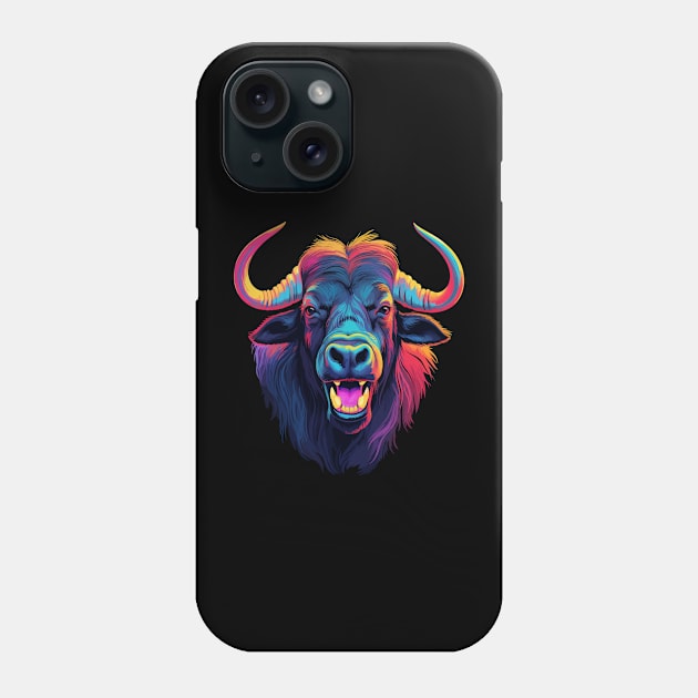 Wildebeest Smiling Phone Case by JH Mart