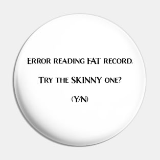 Error Reading FAT Record - Light Version Pin