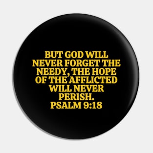 Bible Verse Psalm 9:18 Pin