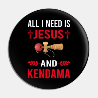 I Need Jesus And Kendama Pin