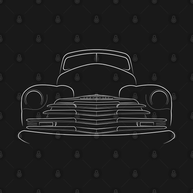 1947 Chevy Fleetmaster - stencil, white by mal_photography