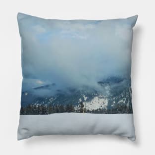 above the clouds Pillow