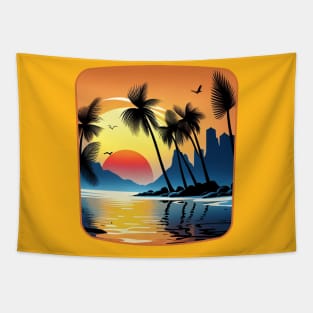 Hawaiian Beach Style - Tropical Vibes Tapestry