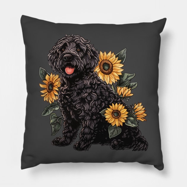 Labradoodle Pillow by VelvetRoom