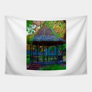 The Victorian Gazebo In Impasto Tapestry