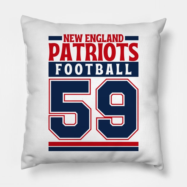 New England Patriots 1959 American Football Edition 3 Pillow by Astronaut.co