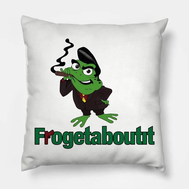 Frogetaboutit Pillow by innercoma@gmail.com