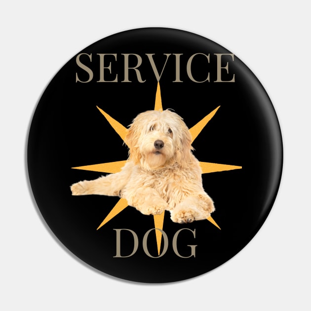 Doodle Service Dog Pin by B C Designs