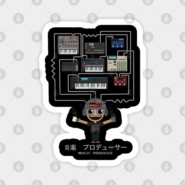 Music Producer and Electronic Musician Magnet by Mewzeek_T