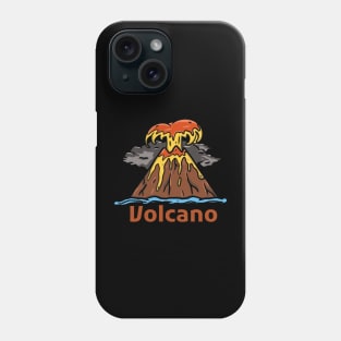 Volcano mountain Phone Case