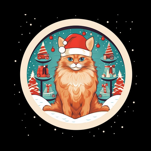 Somali Cat Xmas, Love Cats by dukito