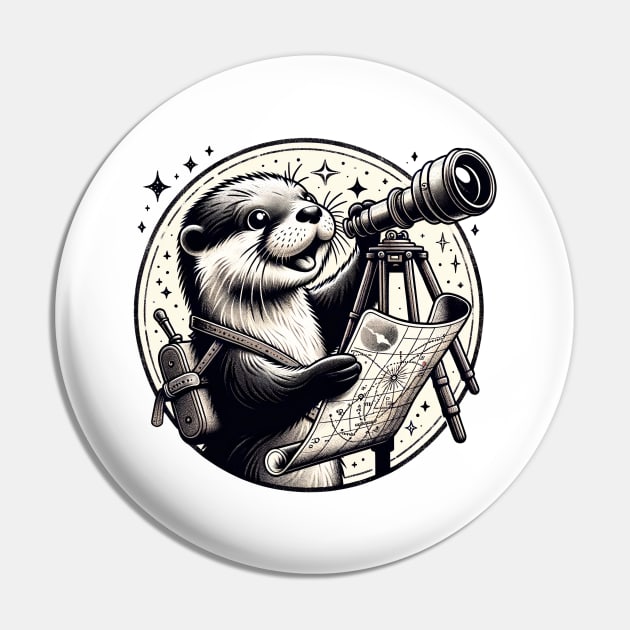 Otter Astral Explorer Pin by EternalEntity