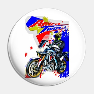 Africa Twin Rider blue Pin