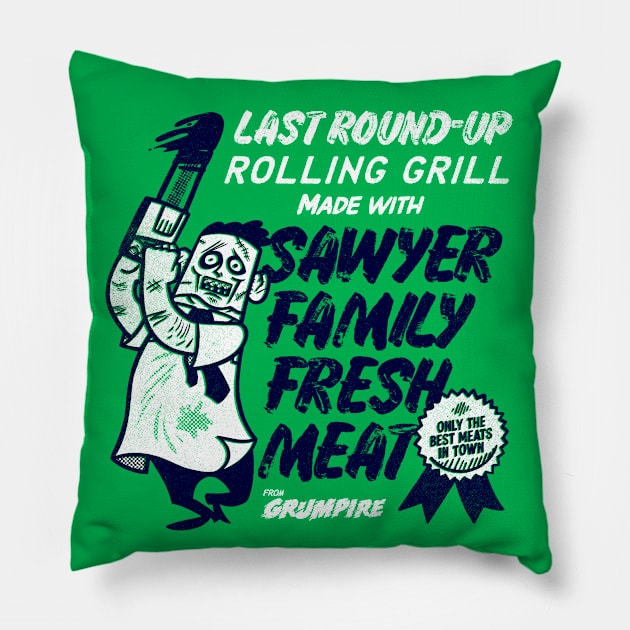 Family Fresh meat Pillow by Grumpire