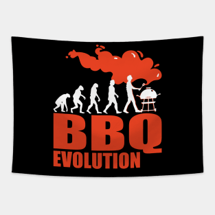 BBQ Barbecue Evolution Funny Grill Tapestry