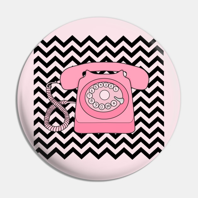 Pink phone Pin by Jasmwills