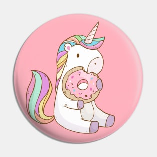 Unicorn with Donut Pin