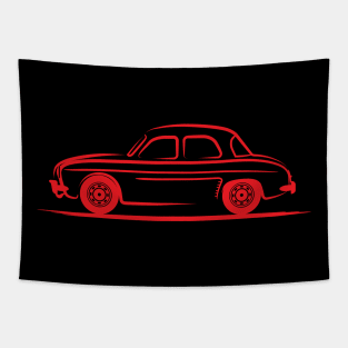 Renault Dauphine Red Tapestry