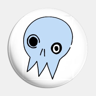 Blue Skull Pin