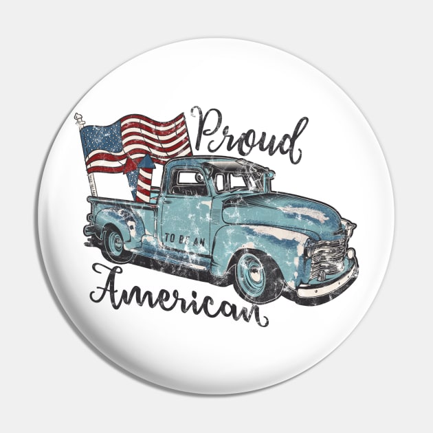 Proud to be an American Pin by LifeTime Design