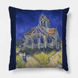 The Church in Auvers-sur-Oise, View from the Chevet by Vincent Van Gogh Pillow