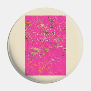 Bohemian Fiber Art, bubble gum pink Pin