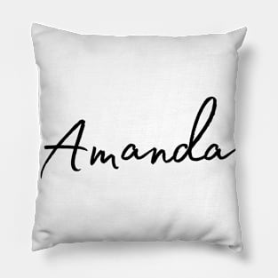 Amanda Name Calligraphy Pillow