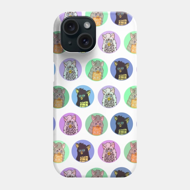 long furby pattern Phone Case by archillustrates