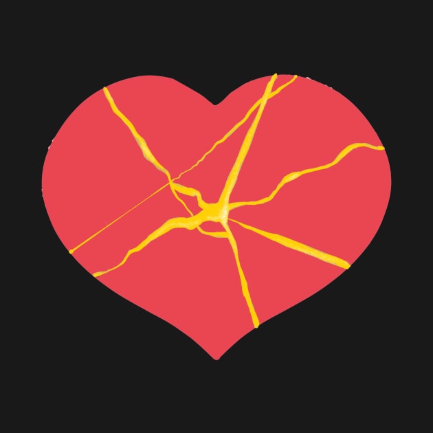 kintsugi heart by drknice