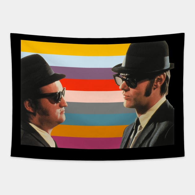 Jake and Elwood, the Most Iconic Duo Tapestry by Xanaduriffic