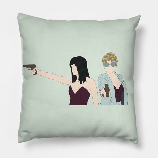 Maca & Zulema Vis A Vis Pillow by LiLian-Kaff