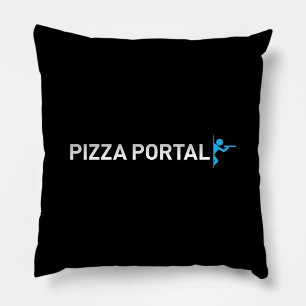 PIZZA PORTAL Pizza Delivery Service Pillow by thespookyfog